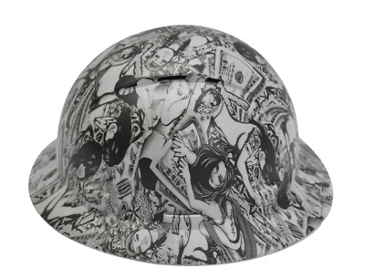 Acer Pal ANSI Z89.1 Type I Full Brim Hard Hat Custom Hydro Dipped