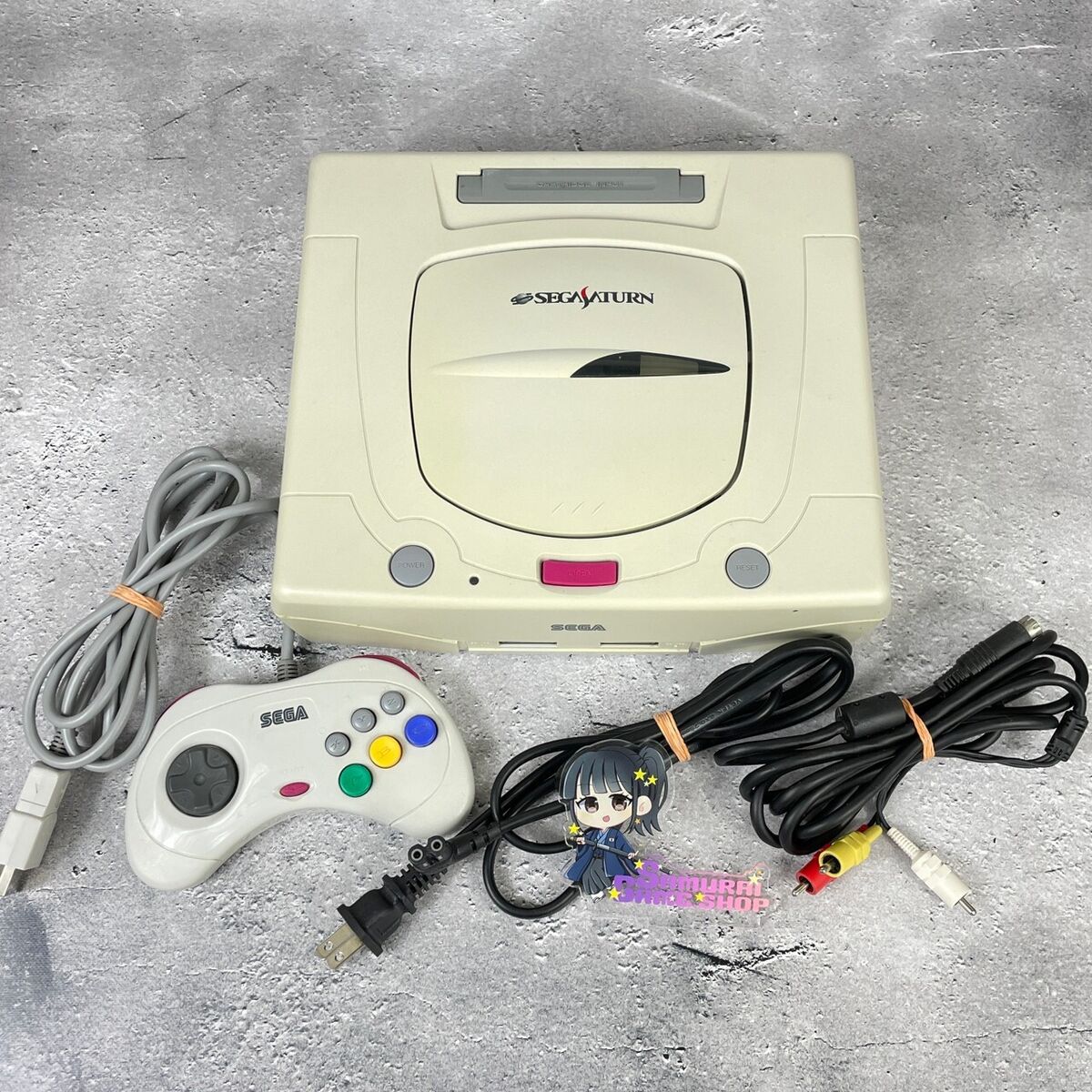 Sega Saturn Console System white HST-3220 Choose type Used Japanese only