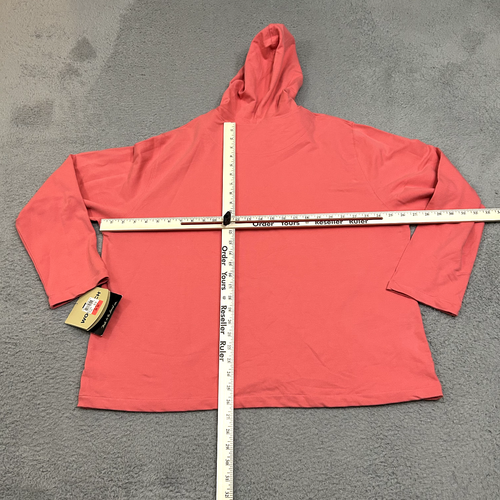 Woolrich Sweatshirt Womens 2XL XXL Pink Leanna Hoodie Cotton Stretch Casual - Picture 2 of 16