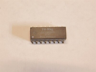10 Pulse Fil-Mag 23Z338SMD Quad 10-Base-T Media SMT Isolation Transformers 1:1 