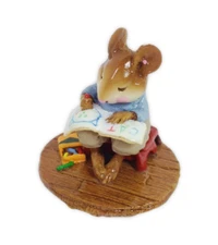 Wee Forest Folk M-208 Struggling Artist - CAT/Blue Shirt (RETIRED)