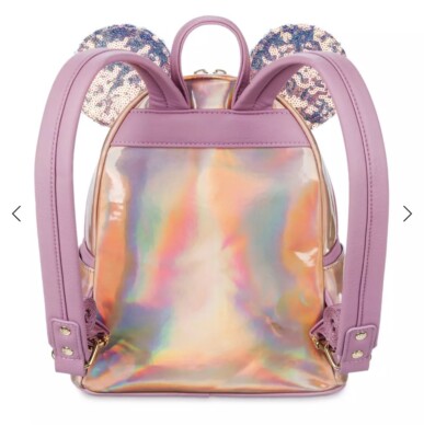 Loungefly Minnie Mouse EARidescent Mini Backpack | eBay display picture 3
