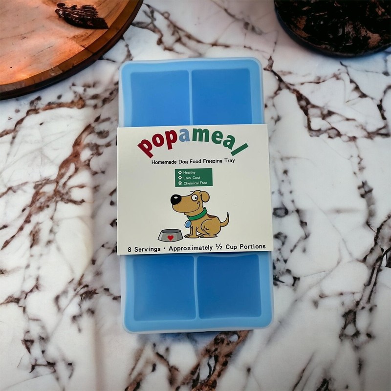 Homemade Dog Food Silicone Freezer Storage Container Tray with Lid