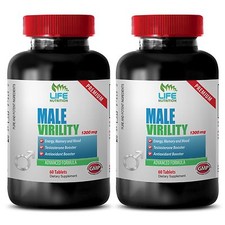 Male Enhancers Ultimate Pills - Male Virility 1300mg - Maca Root Powder 2B