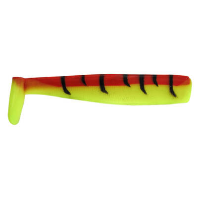 Jenzi Artificial Bait Hammer Tail Shad Yellow Red Tiger Soft Rubber Pike