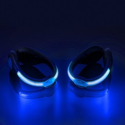 (PAIR) LED USB RECHARGEABLE SHOE Light CLIPS for running jogging ...