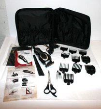 2010 Wahl Precision Style Pro Hair Clippers Set w/ Accessories & Bag Black MC3