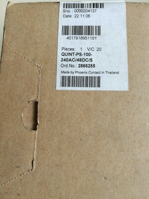 1 pcs Phoenix Contact  2866255 QUINT-PS-100-240AC/48DC/ 5  power supply