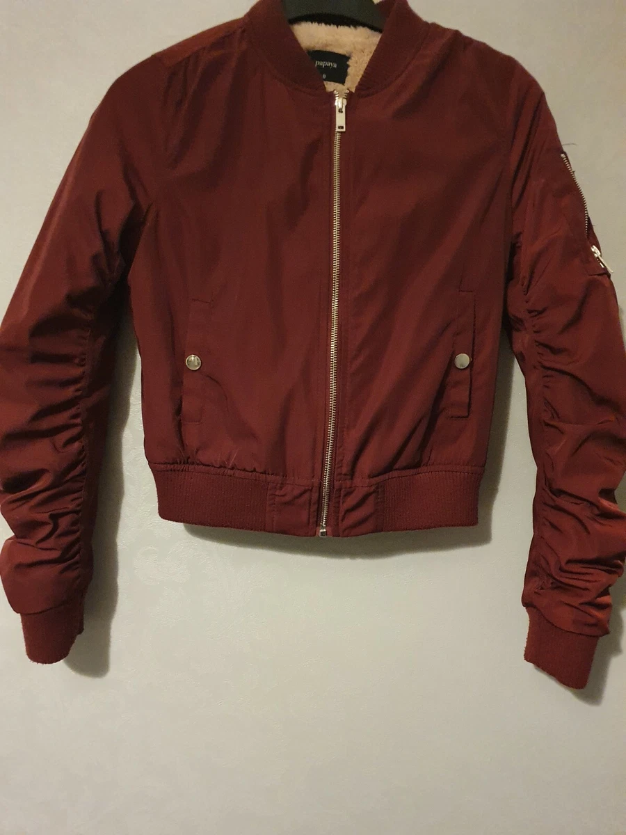 Matalan red biker clearance jacket