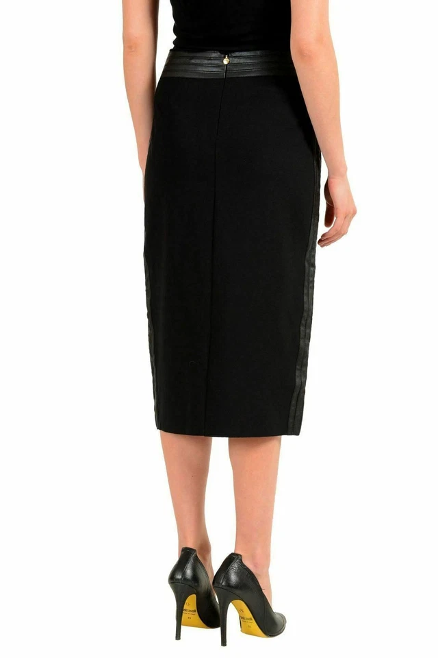 Falda lápiz Just Cavalli negra para mujer US S IT 40 Foto 3 de 4