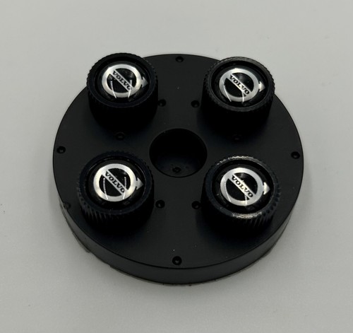 Genuine Volvo Valve Stem Caps - Black 8640128 - Picture 2 of 2