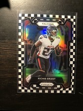 2023 Panini Prizm Black and White Checker Prizm Richie Grant #13 Falcons PWE