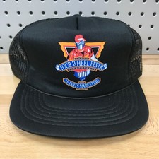 De colección AP Parts Marketing Cuatro Ruedas Fiebre Negro Camionero Sombrero Snapback Usado en Excelente Condición Gorra