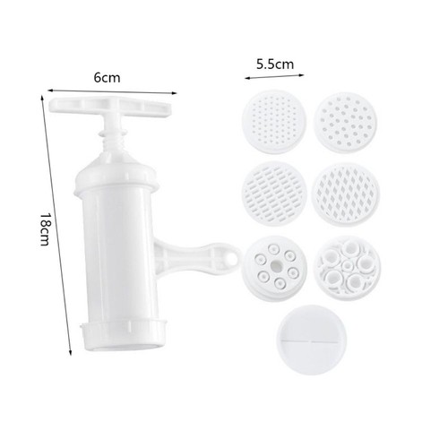 White Pasta Maker Manual Spaghetti Tool Household Noodle Press Kitchen Newbie - Picture 2 of 9