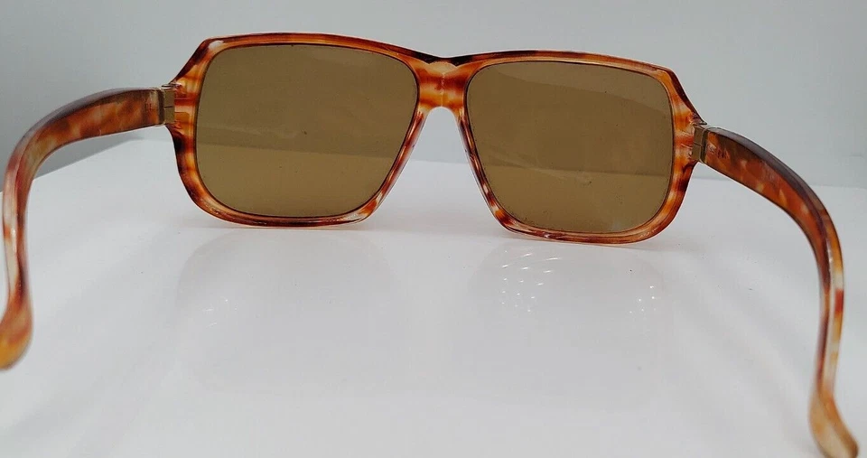 Винтажные солнцезащитные очки Foster Grant коричневые квадратные ТОЛЬКО ОПРАВЫ США - Изображение 4 из 4