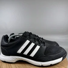 Adidas Golf Shoes Men's Size 10.5 Traction Adiwear 816568 Black Golf Cleats