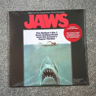 JAWS Original Soundtrack 50th Anniversary Water-Filled LP Vinyl Numbered /1,975