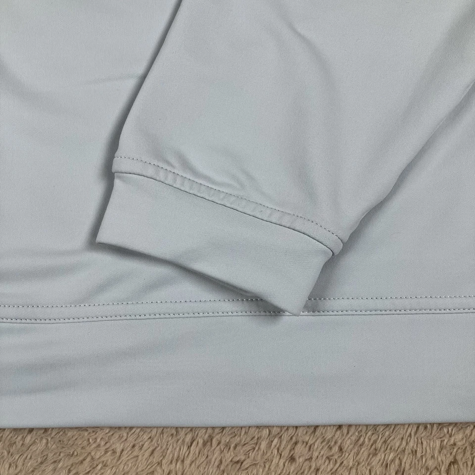 Мужской пуловер PETER MILLAR XXL британский серый L/S 1/4 на молнии Perth Performance ME0EK40 - Изображение 3 из 4