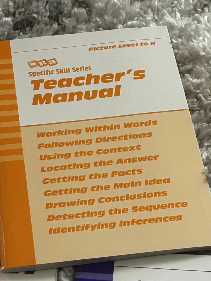 SRA Specific Skills Series Prep Level -1997 Fifth Edition-Level H (New) - Image 2 of 3