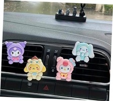 4 Pcs Cute Cartoon Car Air Vent Clip Decorations   Kawaii Car Air Fresheners,