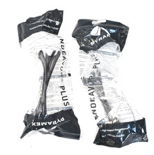 Lot of 2 Pyramex Endeavor Plus Safety Glasses Black/Gray Frame Clear Lens