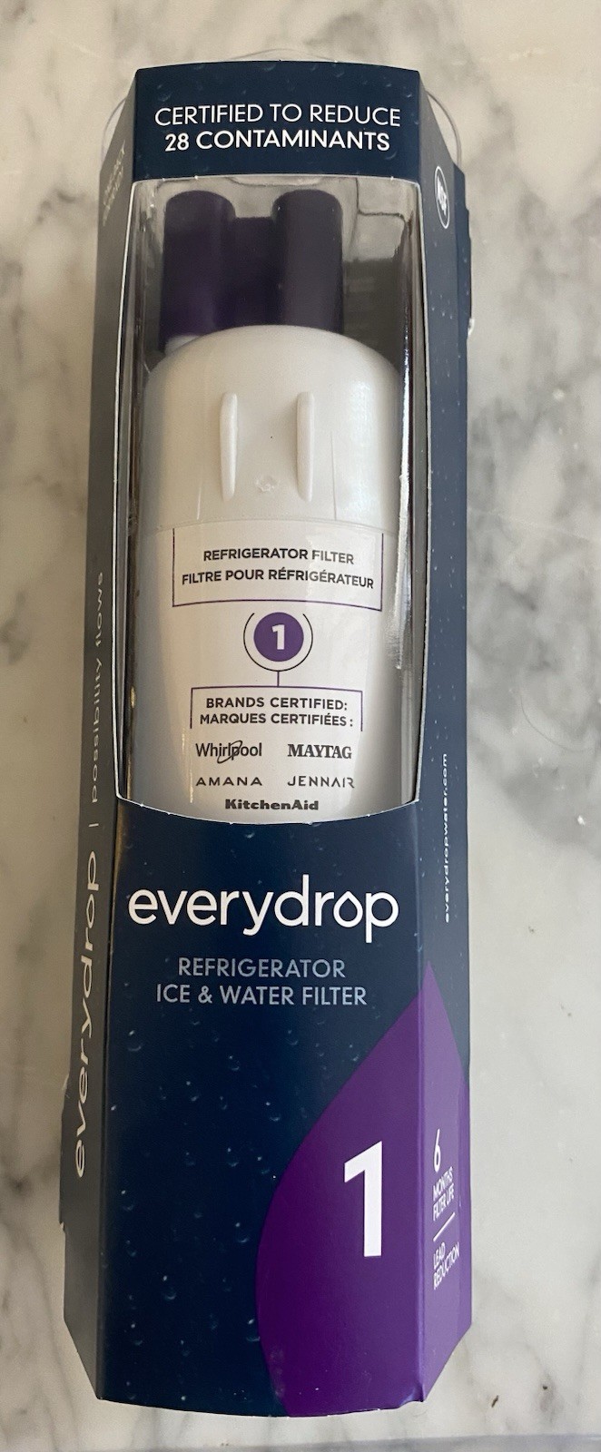 #1 &Epsilon;dr1rxd1 Refrigerator Ice And Water Filter Replacement
