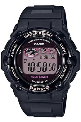 NEU CASIO BABY-G Damenuhr schwarz Atom Solar JDM BGR-3000UCB-1JF JAPAN