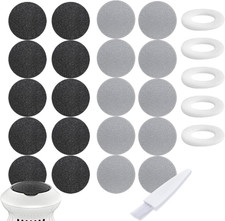 25 Pack Replacement Pads Refills for Pedi Vac Portable Electric Vacuum Callus Re