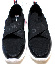 Womens Tommy Hilfiger Black w/Logo Slip on At...