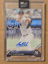 2023 TOPPS NOW GERRIT COLE CY YOUNG AWARD AUTO ON CARD OS-14A #25/99 AUTOGRAPH
