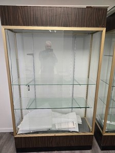 Waddell Collection's Reliant Series by Ghent display cabinet with glass doors