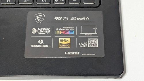 MSI GS75 Stealth Gaming Laptop - Intel i7-10875H RTX 2070 Max-Q 32 GB di RAM - Foto 3 di 10