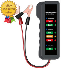 12V Car Battery Tester and Alternator Tester Automotive Load Tester Indicator