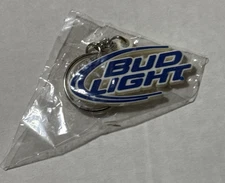 Vintage Bud Light Rubber  Key Chain - New - Promotional Item
