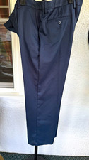 Amazon Essentials Mens Blue Classic Fit Flat Front Straight Dress Pants 40 Twill