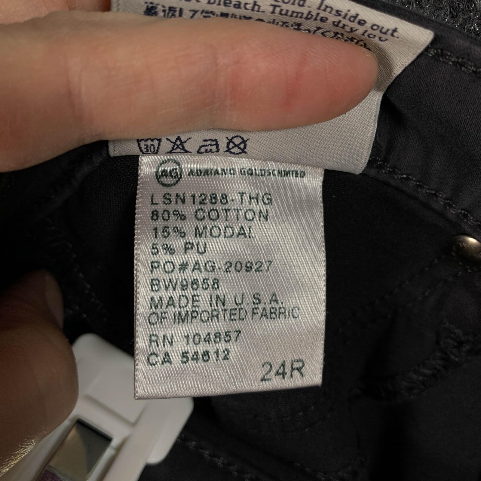 AG Adriano Goldschmied Jeans Womens 24R Black The Legging Super Skinny Denim thumbnail 15