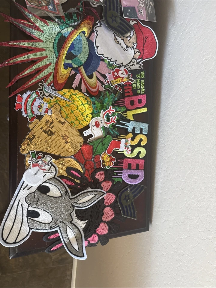 Lot Of 37 Letter Random Animal Embroidered Patches Iron on Mixed Clothes Badge - Image 3 of 3