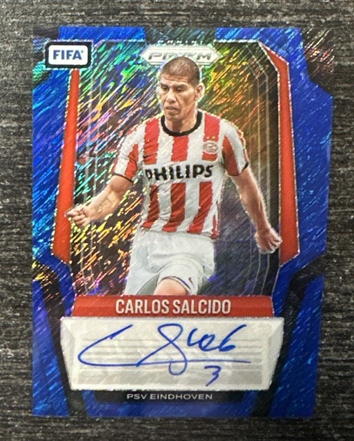 CARLOS SALCIDO - 2025-26 Panini Prizm FIFA Soccer BLUE SHIMMER PRIZM AUTO #S-CS