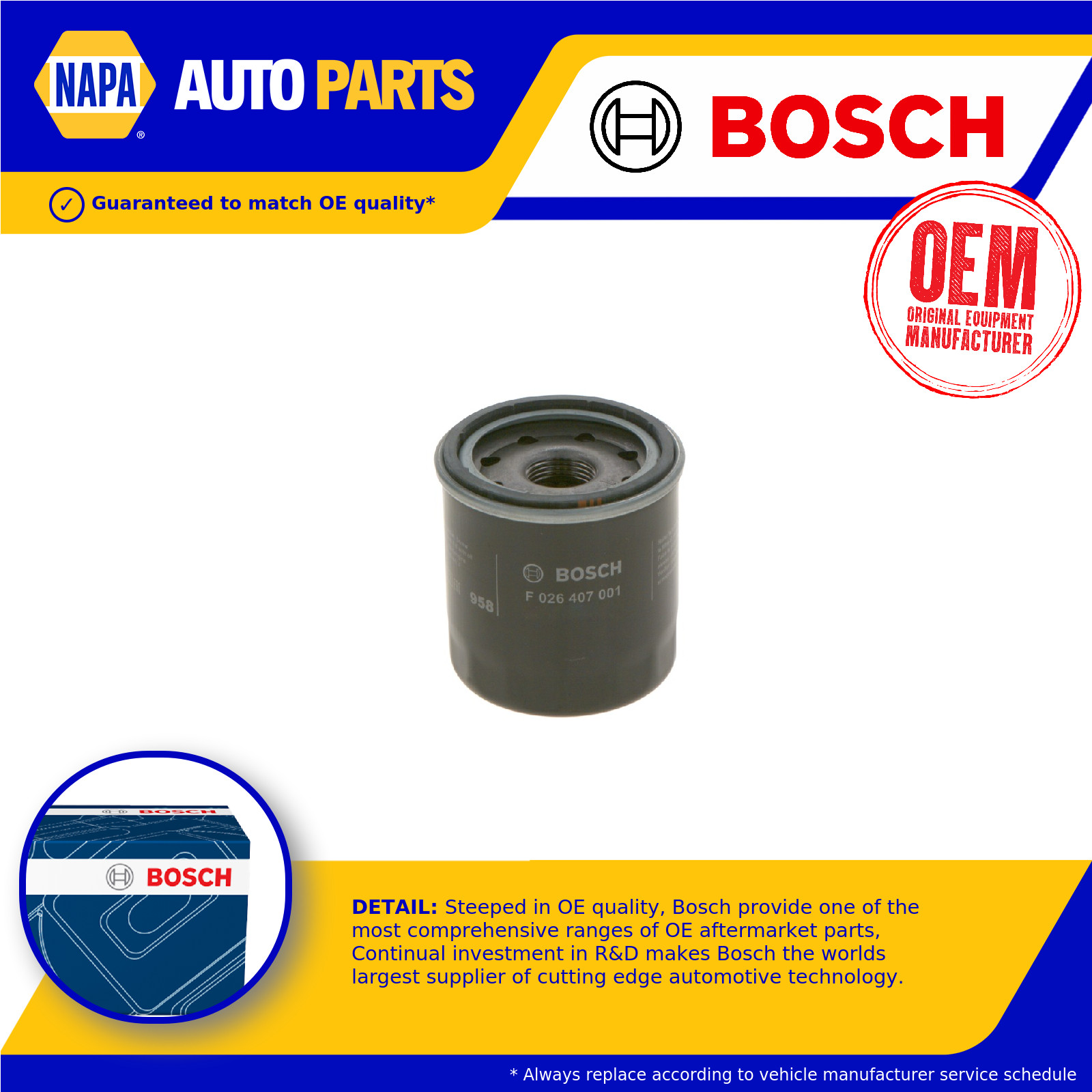 Oil Filter fits NISSAN ELGRAND E51 2.5 3.5 02 to 10 Bosch AY100NS004 152083J400