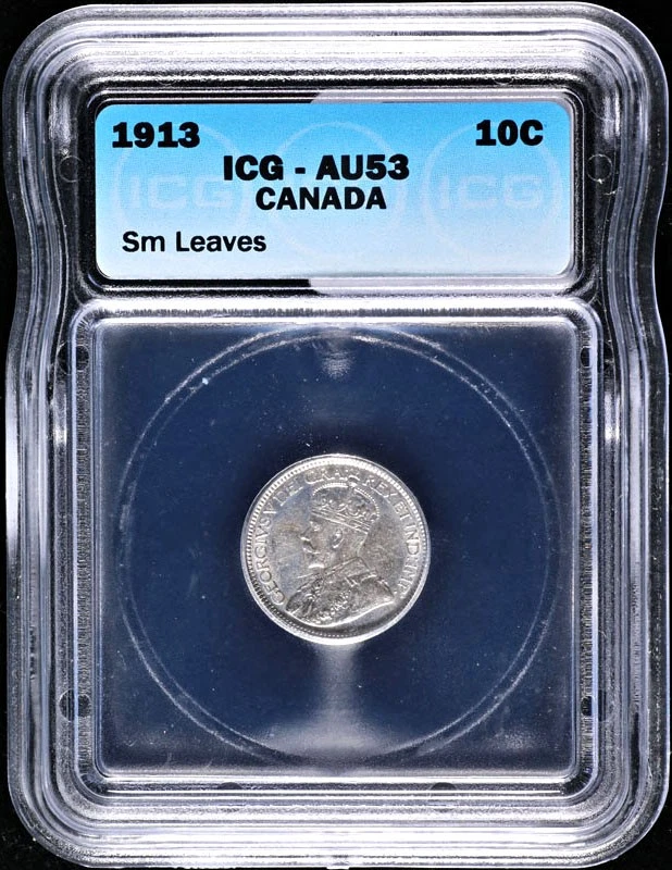 Canada 1913 Ten (10) Cents ICG AU53 KM#23 - Image 3 of 4