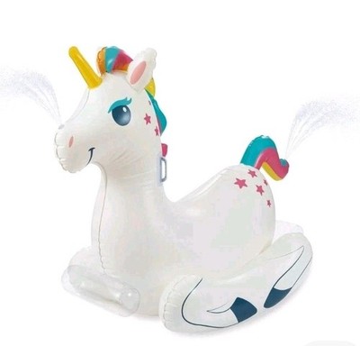 Rock-N-Spray Unicorn - Giant Inflatable Sprinkler & Rocker Bluescape New