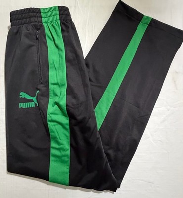 NWT Puma Heroes T7 Track Pants Black Amazon Green Men's Large Vintage 2012 Retro