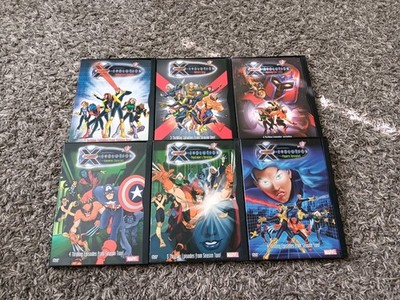 X-Men Evolution DVD Lot Of 6 Season 1 Volume 1,2,4 & Season 2 Volume 2, 3, 4 WB