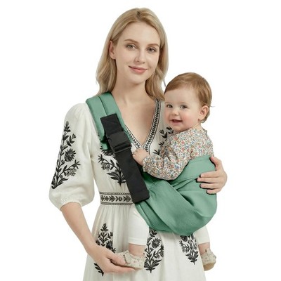 Adjustable Baby Sling Carrier Newborn Toddler Hip Carrier 730 lbs Dark Green