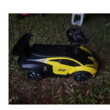 Lamborghini Yellow  Black Ride-On Toy Car, for Ages 1-4, 4 Wheels
