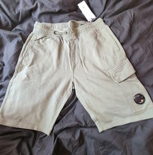 Image of CP Company green cotton sweat bermuda Cargo Shorts L BNWT
