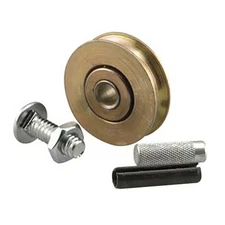 1-1/4" Steel Concave Patio Door Roller w/ Axle Pins, 5/16" Width (Pair)