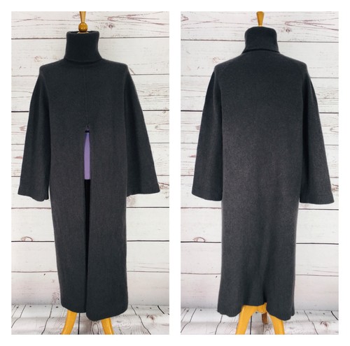 Pixie Market Womens Turtle Neck Long Sleeve Knit Dress Size S Open Front Green