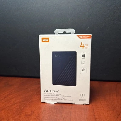 Western Digital 4TB External Hard Disk Drive (WDBCTC0040BBL-WEWM) (3729) New