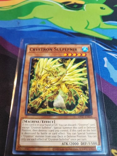 Crystron Sulfefnir OP27-EN016 YuGiOh Tournament Pack 27 card